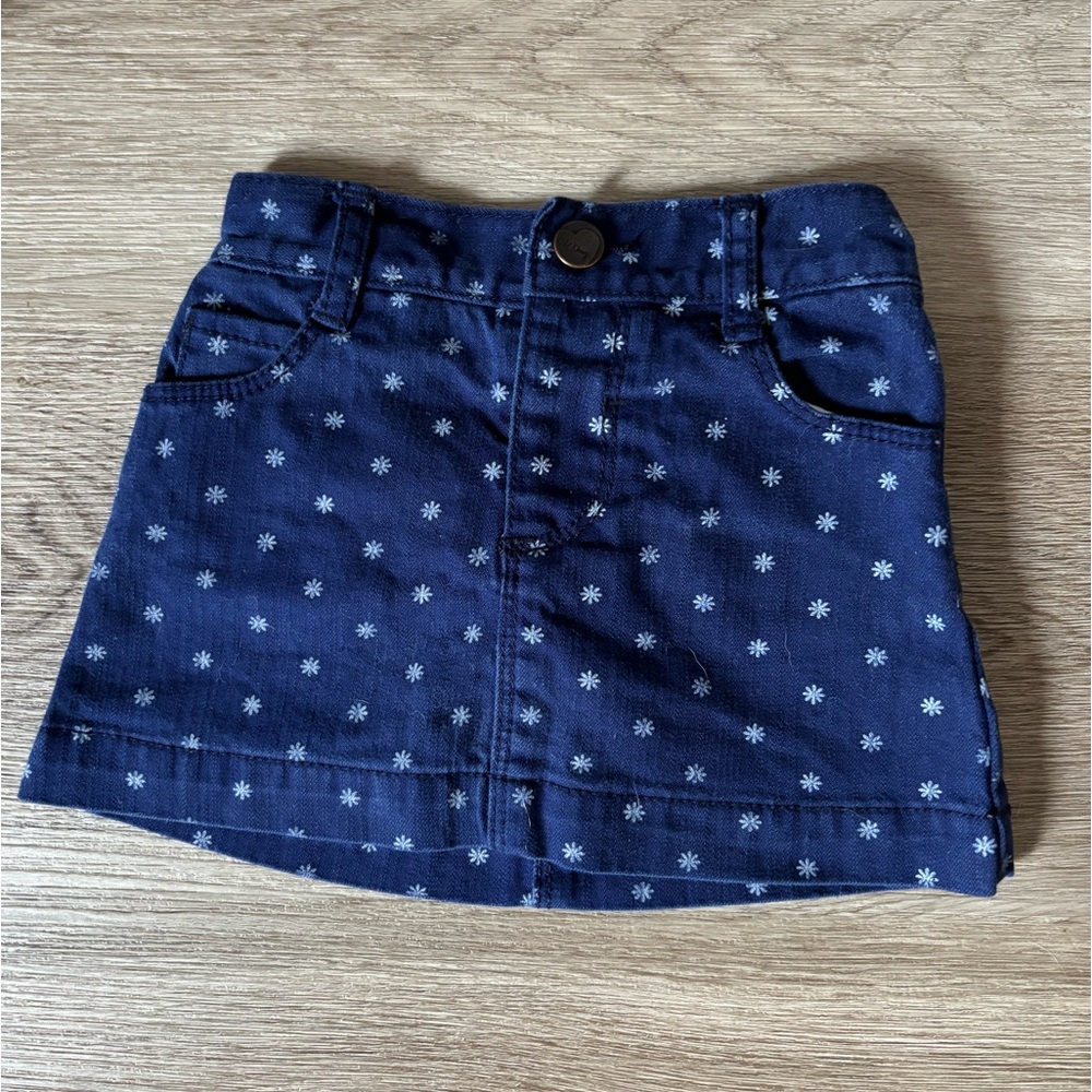 Old navy 12-18 month navy denim skirt
